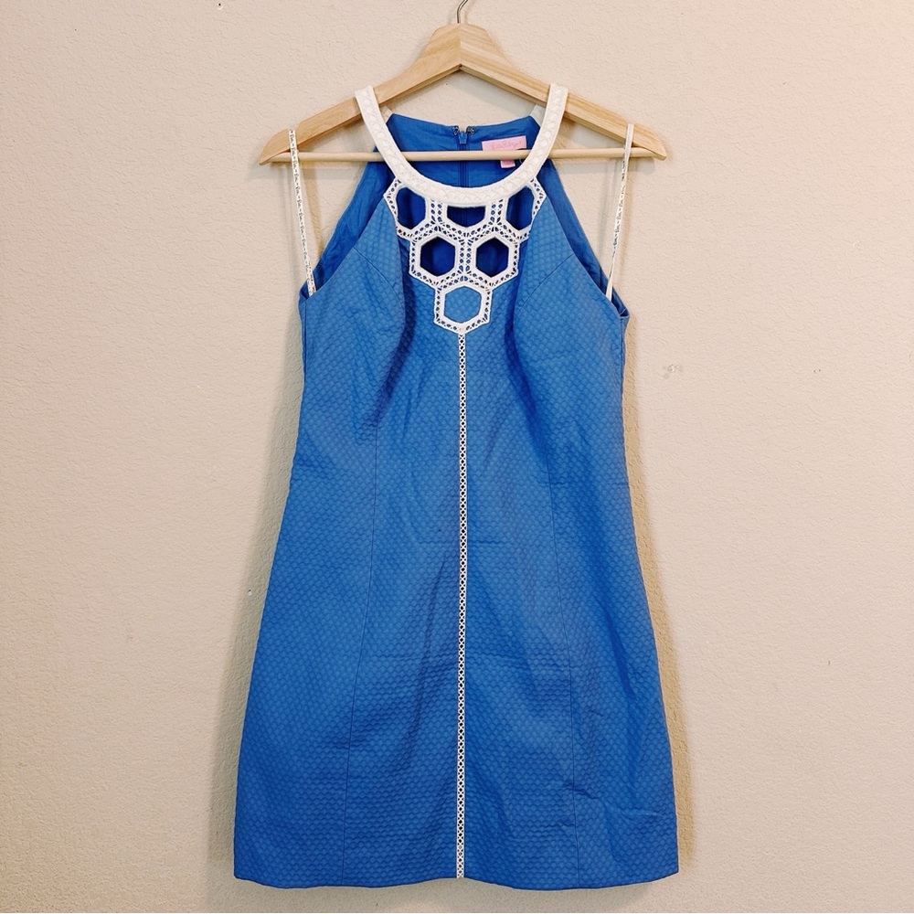 Lilly Pulitzer Blue and White Mini Dress